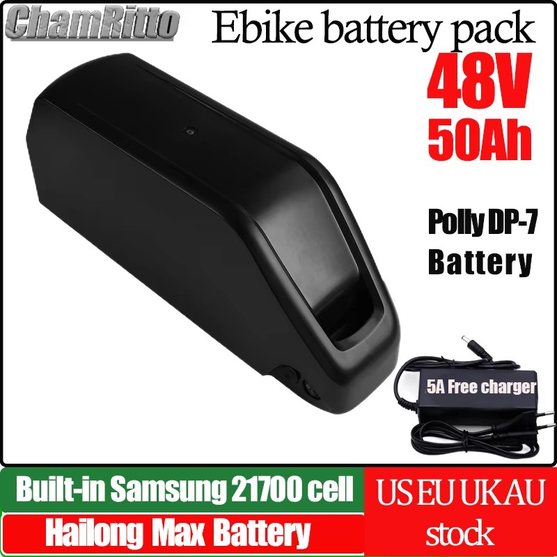 72V 50Ah 21700 Lithium Battery - E vélo Hailong chamrider batterie 48v