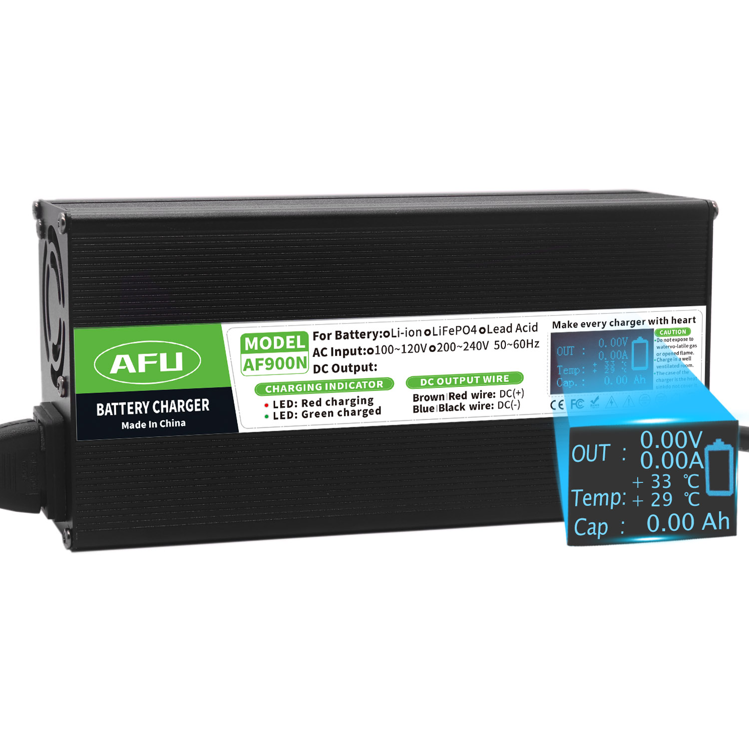 Chargeur de batterie LiFePO4 5 - 84V 20A Smart Charger avis et prix